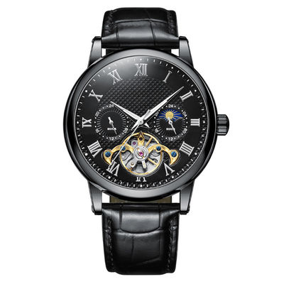 luminous Alloy Quartz Wrist Watch 10mic record pattern with 44mm Dial