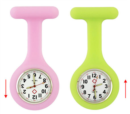 Silicone Nurse Watches Clip On Wearproof Agingproof With 28mm Embedded Dial