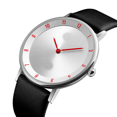 AL20 Movt Black Leather Wrist Watch , 35g Square Shape Wrist Watch
