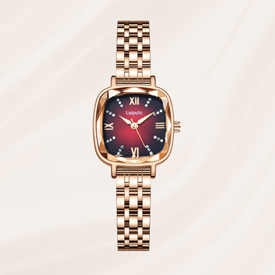 Stainless Steel Quartz Women'S Bracelet Watches Waterproof Square Quartz Watch