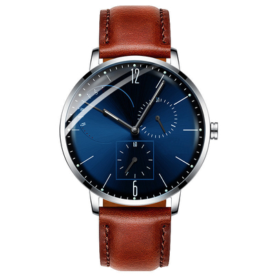 Casual Men'S Luxury Stainless Steel Watches Jewelry Buckle Mineral Tempered Glass Mirror