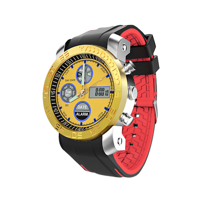 Plexiglass Mirror Analog Digital Sports Watch Electronic Movement With Alarm