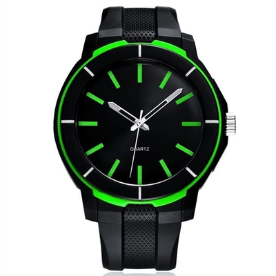 Mens Silicone Digital Watch 30 Meters Waterproof Acrylic Mirror 195mm