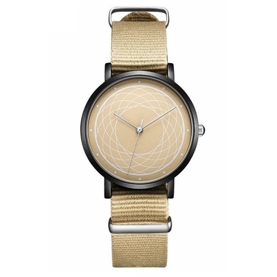 Digital Nylon Wrist Watch Mineral Strengthened Glass Mirror Alloy Case