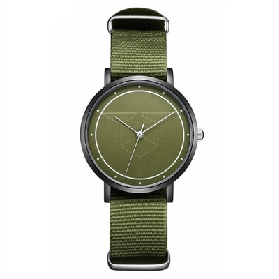 Digital Nylon Wrist Watch Mineral Strengthened Glass Mirror Alloy Case