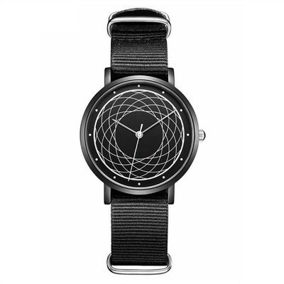 Digital Nylon Wrist Watch Mineral Strengthened Glass Mirror Alloy Case
