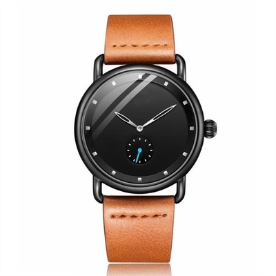 Men Business Casual Watches Analog Digital Sports Genuine Leather