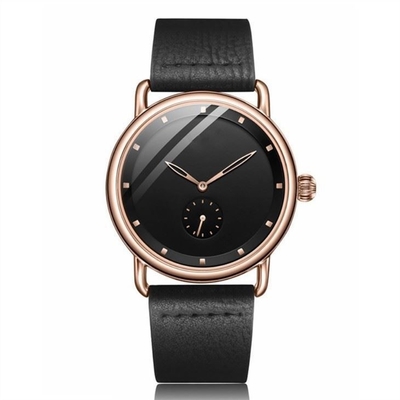 Men Business Casual Watches Analog Digital Sports Genuine Leather