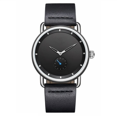 Men Business Casual Watches Analog Digital Sports Genuine Leather