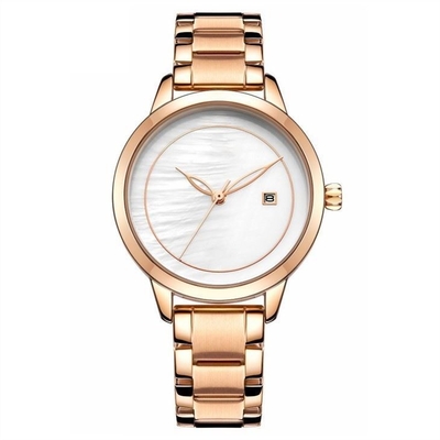 Stainless Steel Women Quartz Wrist Watch Metal For Ladies Simple Fashion