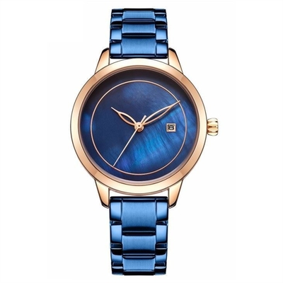 Stainless Steel Women Quartz Wrist Watch Metal For Ladies Simple Fashion
