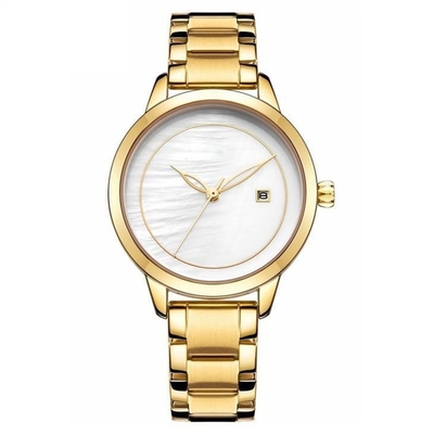 Stainless Steel Women Quartz Wrist Watch Metal For Ladies Simple Fashion