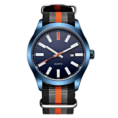 275mm Nylon Wrist Watch Quartz Movement Mens Analog Sports Watch