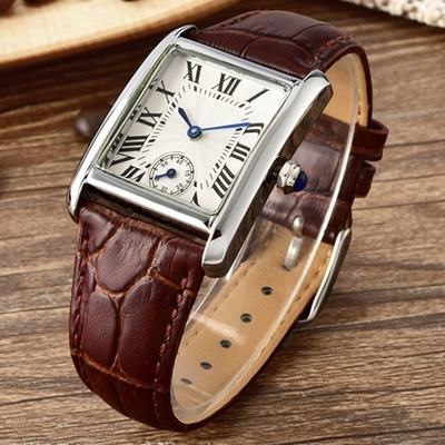 Pin Buckle Alloy Square Case Watch Square Dial Watches For Ladies