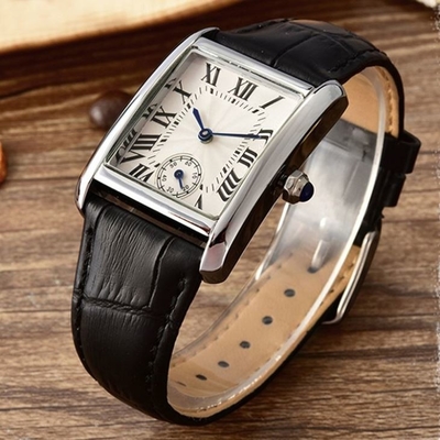 Pin Buckle Alloy Square Case Watch Square Dial Watches For Ladies