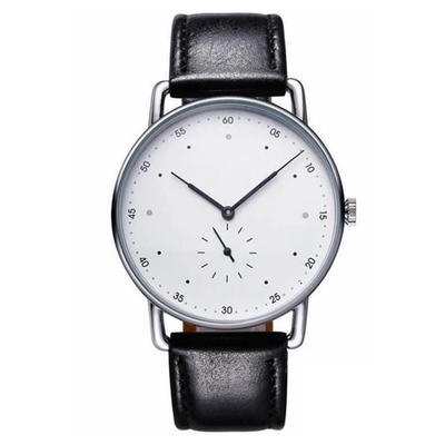 OEM Retro Style Mens Digital Watches 40mm Case Size Leather Sport Watch Bands