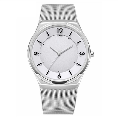 Alloy Case Men'S Business Casual Watches 250mm Band Length Quartz Movement
