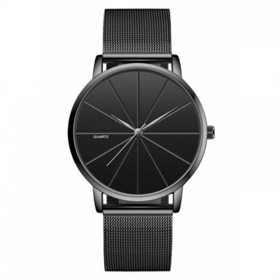 3atm Waterproof Ultra Thin Watches Japan Quartz Men'S Thin Metal Watch Band