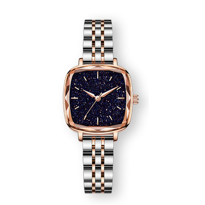 Vintage Square Digital Watches For Women Stainless Steel Double Press Butterfly Clasp
