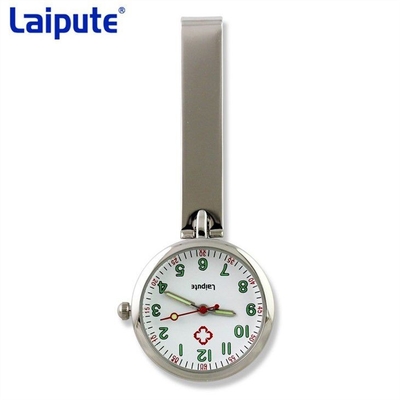 Round Dial Nurses Clip On Fob Watch Pin Buckle Chest Watch For Nurses