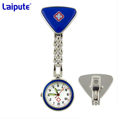 Silver Digital Nurses Clip On Fob Watch Waterproof Watches For Nurses