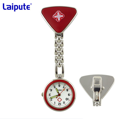 Silver Digital Nurses Clip On Fob Watch Waterproof Watches For Nurses