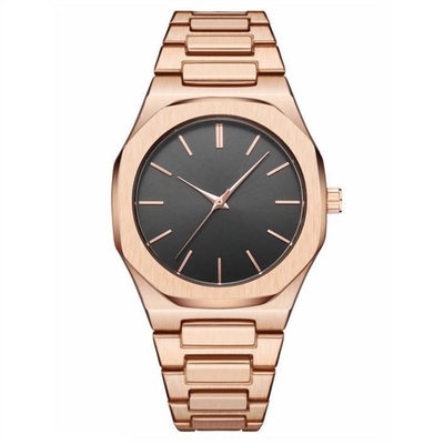 Textured Stainless Steel Mesh Bracelet Watch Japan Movement Stainless Steel Watch