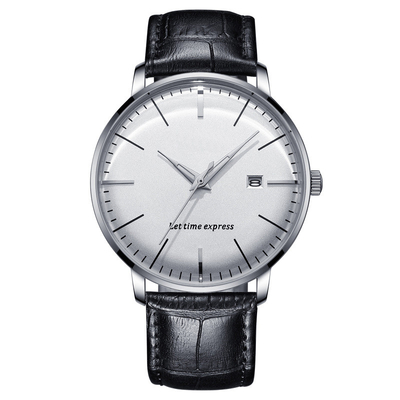 Water Resistant Automatic Quartz Watch Quartz Movement Stainless Steel Back