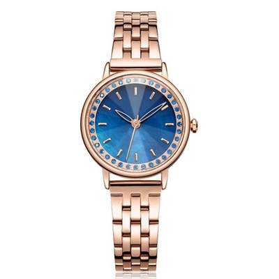 Waterproof Women'S Gold And Diamond Watches Quartz Movement Ladies Dress Watches