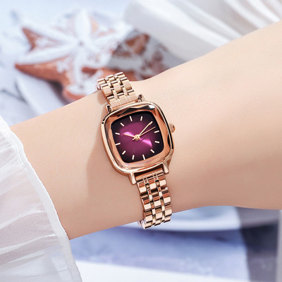 Fashion Luxury Stainless Steel Quartz Wrist Watch Waterproof For Women