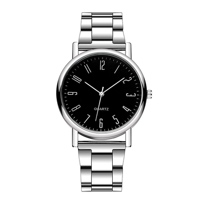 Simple Steel Band Men'S Quartz Watch Folding Buckle Gift Watch