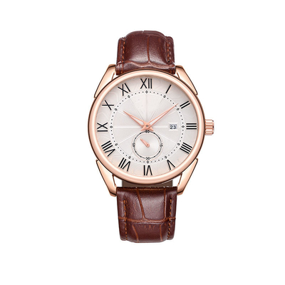 Leather Waterproof 3atm Alloy Quartz Wrist Watch Fashion Colors Men'S Watches
