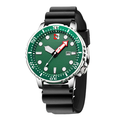 Sports Men'S Quartz Watch Green Water Ghost Fashion Casual Watch