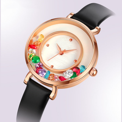 Fashion And Elegant Gem Watch Alloy Quartz Watch For Women