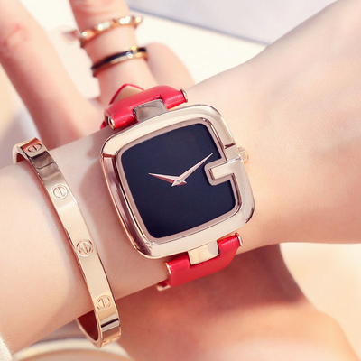 Buckle Clasp Small Square Watch Women'S Quartz Watch Waterproof 3atm OEM