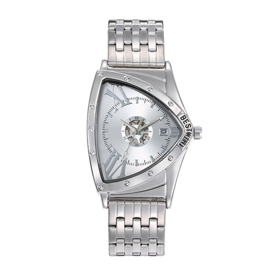 Business Style Stainless Steel Pointer Quartz Watch 20mm Band  Width