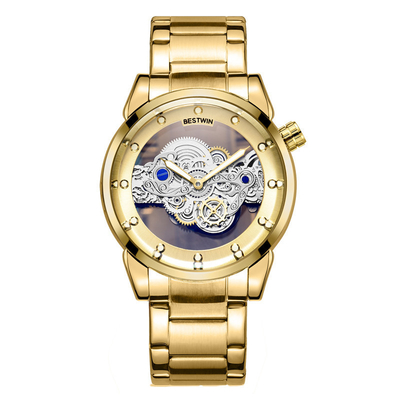 Men'S Quartz Stainless Steel Wrist Watch 3ATM Water Resistance