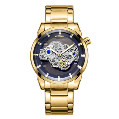 Men'S Quartz Stainless Steel Wrist Watch 3ATM Water Resistance