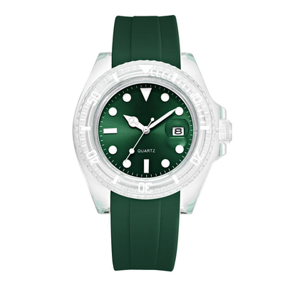 Round Stainless Steel Quartz Wrist Watch With Colors Dial 95g Weight