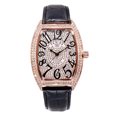 White Dial Quartz Watch Movement Time Display Waterproof 3ATM 40mm