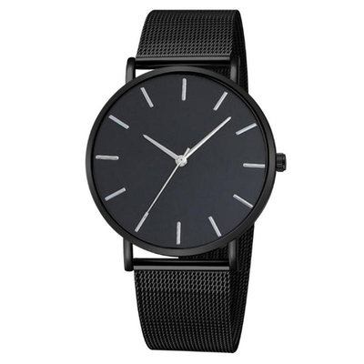 Customization Alloy Analog Quartz Wrist Watch 7mm Case Thickness For Men And Women