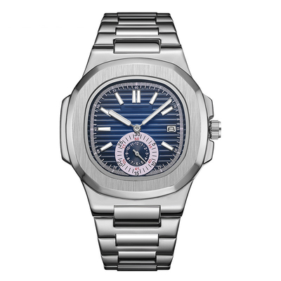 23mm Stainless Steel Quartz Wrist Watch 3ATM Water Resistance Time Display