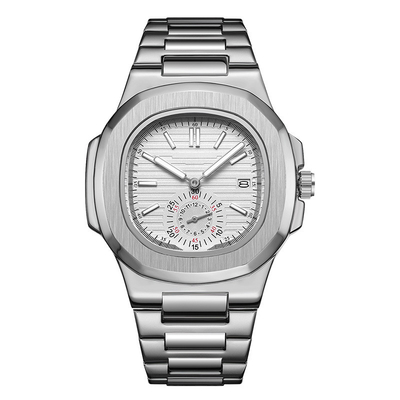 23mm Stainless Steel Quartz Wrist Watch 3ATM Water Resistance Time Display