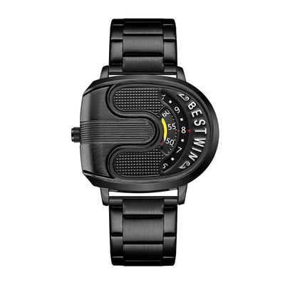 Colors Dial Stainless Steel Watch with Quartz Movement Technology