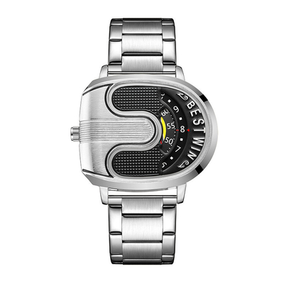 Colors Dial Stainless Steel Watch with Quartz Movement Technology