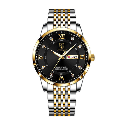 Quartz Movement And 105g Stainless Steel Quartz Wrist Watch