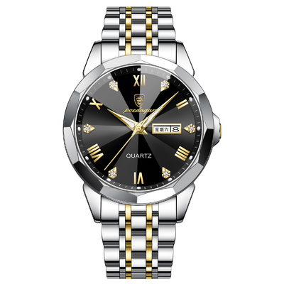 Silvery Quartz Wristwatch Water Resistance 3ATM Time Display Function Available