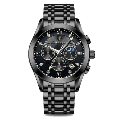 Stainless Steel Quartz Wrist Watch with 43mm Case Diameter and Quartz Movement