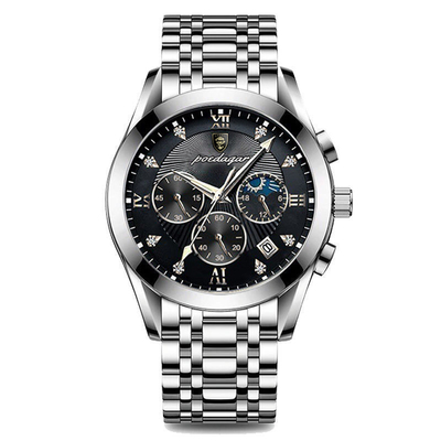 Stainless Steel Quartz Wrist Watch with 43mm Case Diameter and Quartz Movement