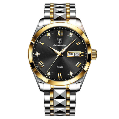 Stainless Steel Quartz Wrist Watch with Case Thickness 13mm Band Length 24cm